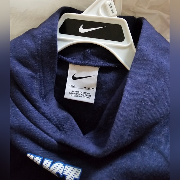 NWT-Nike-Toddler-2 Piece Sweatsuit-Unisex-Size 24 Months-Navy Blue - Picture 4 of 4